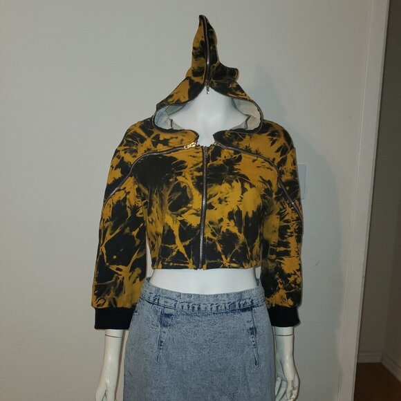 Fashion Nova Tie Dye Cropped Sweater || EUC || Large - Picture 5 of 14